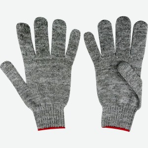 Перчатки вязаные утепленные ЛЕНТА р. 18/20 6 нитей класс 7,5, цвет графит