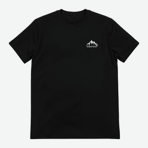 Мужская футболка черная р.50 Горы