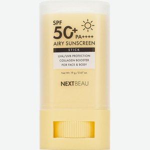 NEXTBEAU Солнцезащитный бальзам-стик SPF50+ PA++++ Airy Sunscreen, 19 г
