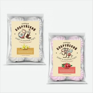 Зефир БОБРУЙСКИЙ Ванильный/Клюквенный 250г