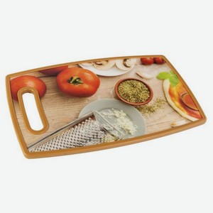 Разделочная доска Kitchen World с дизайном Кухня, 23х37х1.1 см