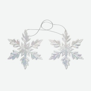 Фигурка Seasons Снежинка декоративная новогодняя подвесная в ассортименте 1шт, 1 шт