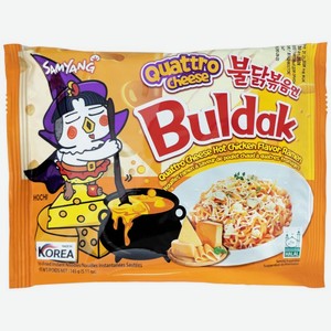 Лапша Samyang Хот Чикен Чиз острая со вкусом курицы и сыра быстрого приготовления 145г, 145 г