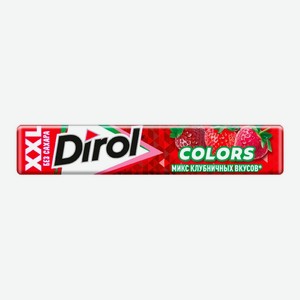 Жевательная резинка Dirol Colors XXL Клубничный микс 19 г
