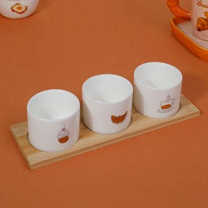 Набор салатников на подставке, O Kitchen, 260 мл, 3 шт., в ассортименте