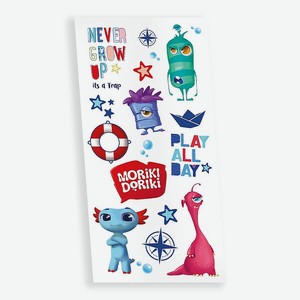 MORIKI DORIKI Наклейки универсальные  Мальчишки , 1 лист