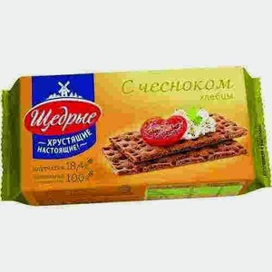 Хлебцы Щедрые Ржаные С Чесноком 100г