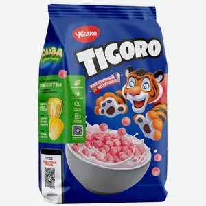 Шарики Увелка Tigoro с клубнично-йогуртовые, глазированные сахарным сиропом 175 г