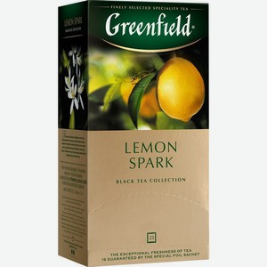 Чай Greenfield Lemon Spark чёрный в пакетиках, 25х1.5г, 25 шт