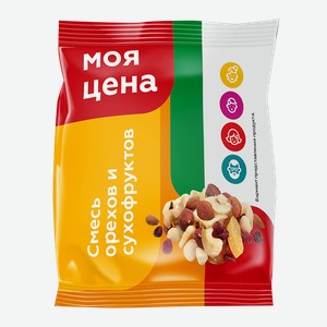 Смесь фруктово-ореховая МОЯ ЦЕНА жареная, 100г