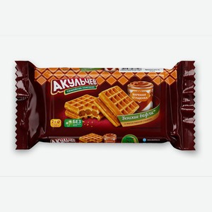 Вафли Акульчев Венские со вкусом вареной сгущенки 100 г
