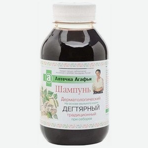 Шампунь Рецепты бабушки Агафьи Аптечка Агафьи Дерматологический Дегтярный традиционный, 300 мл