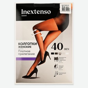 Колготки женские InExtenso черные 40 den, размер 3
