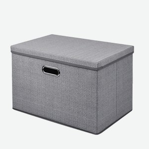 MANDARIN DECOR Коробка для хранения с крышкой, Серый, 44х29х30