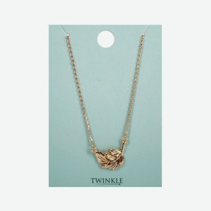TWINKLE Подвеска с цепочкой Golden Leaf, 1 шт.