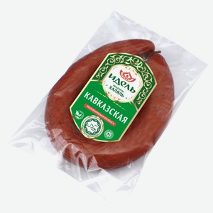 Колбаса полукопченая Идель Кавказская Халяль 400 г