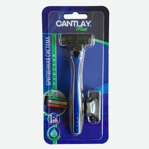 Система д/бритья Cantlay Man 4 лезвия с 2 сменными кассетами