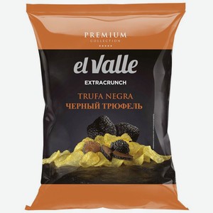 Чипсы El Valle картофельные со вкусом чёрного трюфеля 100г, 100 г