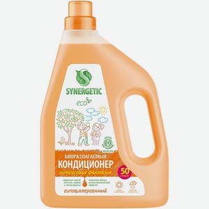 Кондиционер-ополаскиватель для белья Synergetic Цитрусовая фантазия биоразлагаемый 1.5л, 1.5 л