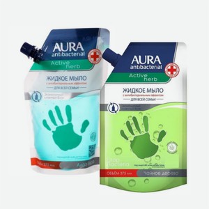 Мыло жидкое AURA Antibacterial, Чайное дерево/Алоэ 375мл