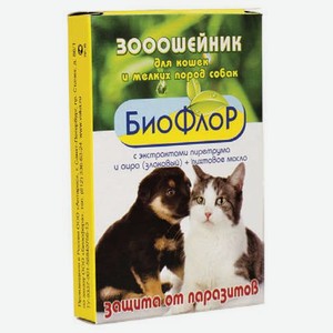 Ошейник для животных «БиоФлор» защита от паразитов, 35 см