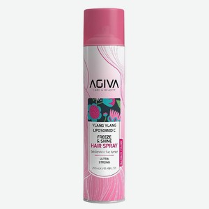 AGIVA BEAUTY Лак для волос Ylang Ylang Lipozom C Freeze & Shine, 250 мл