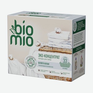 Стиральный порошок BioMio с отбеливателем эко-концент без за