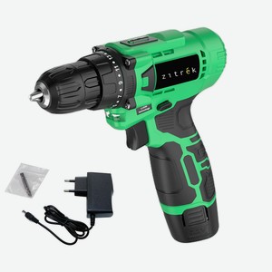 Дрель-шуруповерт аккумуляторная Zitrek Green Li Plus, 12В, 1