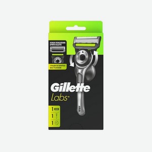 Мужской станок для бритья Gillette Labs + 1 сменная кассета + держатель для бритвы