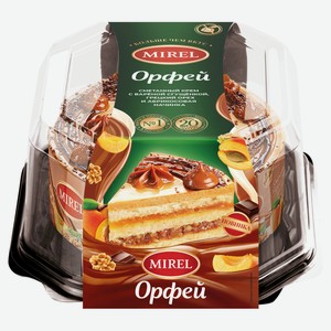 Торт бисквитный MIREL Орфей с вареной сгущенкой охлажденный, 650 г