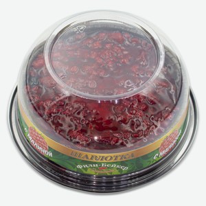 Пирог песочный Шарлотка «Фили-Бейкер» с малиной охлажденный, 125 г