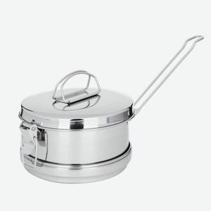 Набор посуды 3 пр. РУССО ТУРИСТО (кастрюля 850мл + кастрюля 350мл + крышка), нерж.сталь