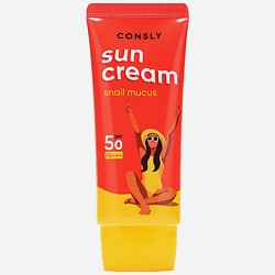 Крем солнцезащитный с муцином улитки SPF 50/PA для комбинированной и жирной кожи Sunscreen With Snail Mucin Spf 50+/Pa+++ For Combination And Oily Skin
