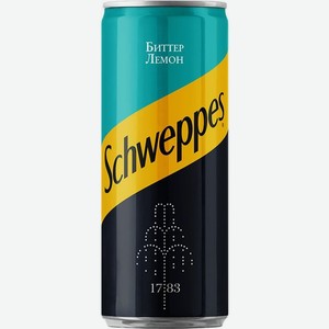Напиток Schweppes Биттер лемон газированный 330мл, 330 мл