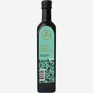 Масло подсолнечное Agrolive рафинированное с добавлением оливкового нерафинированного 500мл, 500 мл