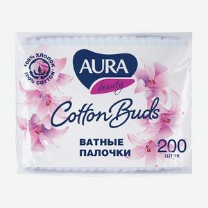Палочки ватные Aura 200шт пак