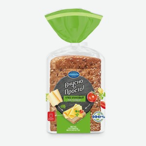 Хлеб Тостовый злаковый в нарезке 250г Коломенский