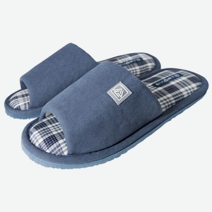 Туфли домашние мужские открытые син М-23-189, р-р 42