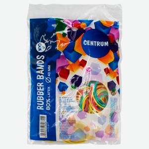 Резинки канцелярские для денег Centrum, 100 г в ассортименте