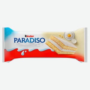 Пирожное бисквитное Kinder Paradiso со вкусом лимона и нежной молочной начинкой Италия охлажденное, 31 г