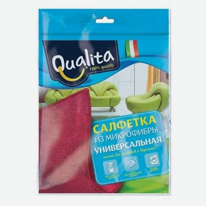 Салфетка универсальная Qualita из микрофибры 1 шт.
