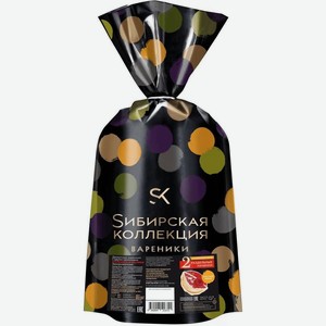 Вареники Сибирская коллекция Клубника и Малина десертные с двумя начинками, 700г, 700 г