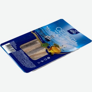 Сельдь Балтийский Берег По-царски филе в масле, 400 г, вакуумная упаковка