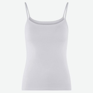 Майка женская «Каждый день» на бретелях белая, р.52