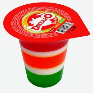 Желе «Джелео» Десерт многослойное вишня персик яблок охлажденное, 150 г