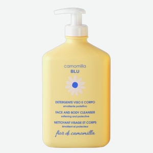 CAMOMILLA BLU Гель для умывания лица и тела Fior di Camomilla Face and body cleanser, 500 мл