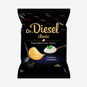 Чипсы из натурального картофеля со вкусом сметана и петрушка