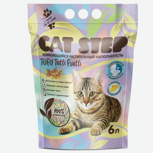 Наполнитель комкующийся растительный CAT STEP Tofu Tutti Fru