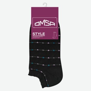 Носки женские Omsa Style Укороченные черные, р. 39-41