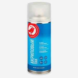 Лак акриловый АШАН Красная птица матовый, 520 мл